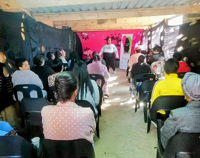 Speaker: Hope Jourd engaging with audience at a Women Talk event.
