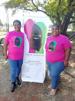 Speakers: Priscilla Maart and Hope Jourd posing.