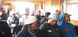 Winter and the men still pitch up
